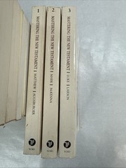Mastering The New Testament Lloyd Volume 1, 2, And 3 Luke Mark Matthew