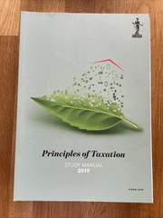 ICAEW : Principles of Taxation – Study Manual and Question Bank 2019