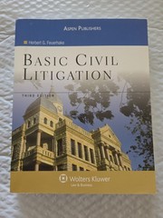 Basic Civil Litigation by Herbert G. Feuerhake 3rd Edition