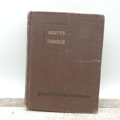 Antique 1920 Ivanhoe by Sir Walter Scott HC Macmillan Pocket Classics VG