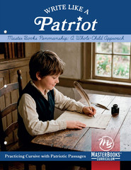 New WRITE LIKE A PATRIOT Master Books Penmanship Practicing Cursive Homeschool