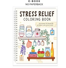 Stress Relief: Color By Line Coloring Book for Relax, Vivi Tinta 2026