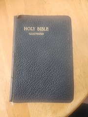 Vintage Holy Bible Thomas Nelson and Sons 1930 Sunday School Dedication Note!!