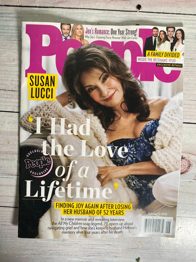 People February 19 / 2026 Magazine inside the Beckham’s Feu Susan Lucci