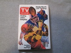 TV GUIDE 1982 January 23 29 Natalie Woods Last TV Show Super Bowl Video Bargains