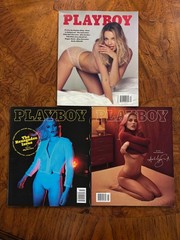 2016 Playboy Magazines Lot of 3 W/ Centerfolds (27)