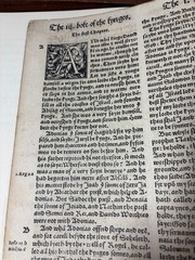 1535 Coverdale Bible Leaf W/ California Book Club Presentation Folio NO.145/450