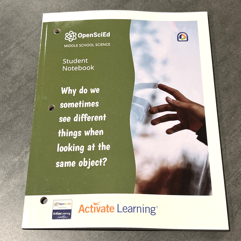 OpenSciEd 6.1 Light and Matter Student Notebook