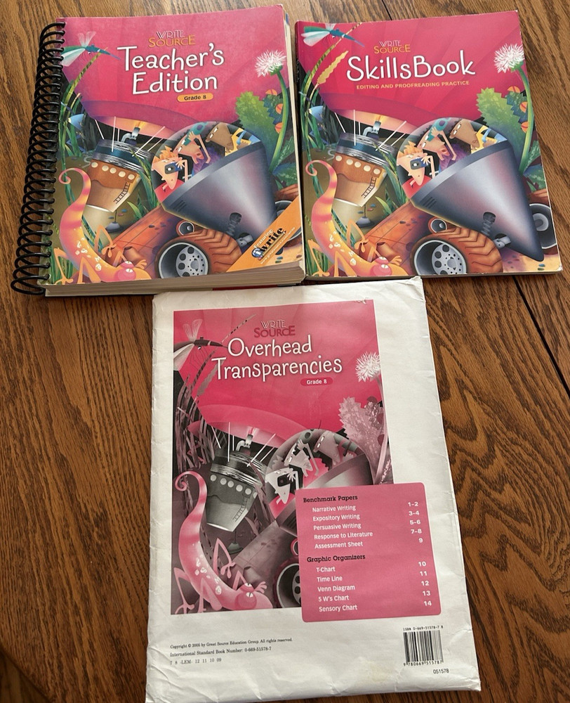 #27 Write Source: Teacher’s Edition Grade 8 & Skills Book & Transparencies Look!