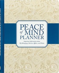 Peace of Mind Planner: Important Information about My 21.6 x 27.9 cm, Blue