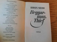 Beggarman Thief by Irwin Shaw (1978, Paperback) A Dell Book