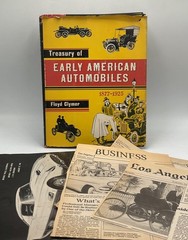 VINTAGE TREASURY OF EARLY AMERICAN AUTOMOBILES 1877-1925 BONANZA DJ HC