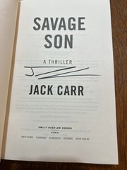 Savage Son by Jack Carr SIGNED Later print Like New Hardback James Reece