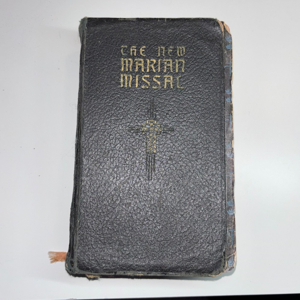 The New Marian Missal-Father Jeurgens-Regina Press-Leather Bound-1960