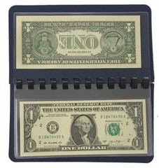 Currency Bill Pocket Album For Small / Fractional / Modern US Banknotes 10 Pages