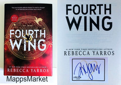 Fourth Wing by Rebecca Yarros HOLIDAY EDITION Signed APOLLYCON 2026 Bookplate