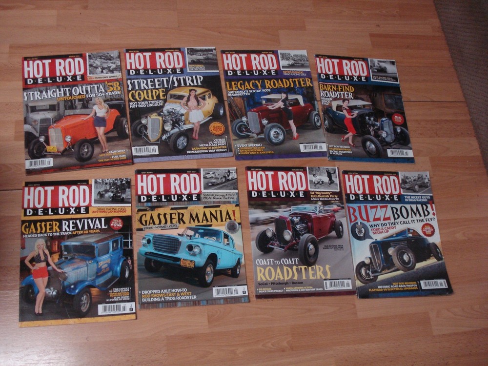 Hot Rod De Luxe Magazines Lot of 8