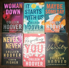 6 COLLEEN HOOVER BOOK LOT Woman Down NEVER NEVER Regretting You VERITY T Fisher