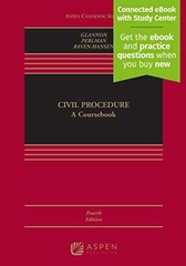 Civil Procedure: A Coursebook – Hardcover, by Glannon Joseph W.; – Acceptable y