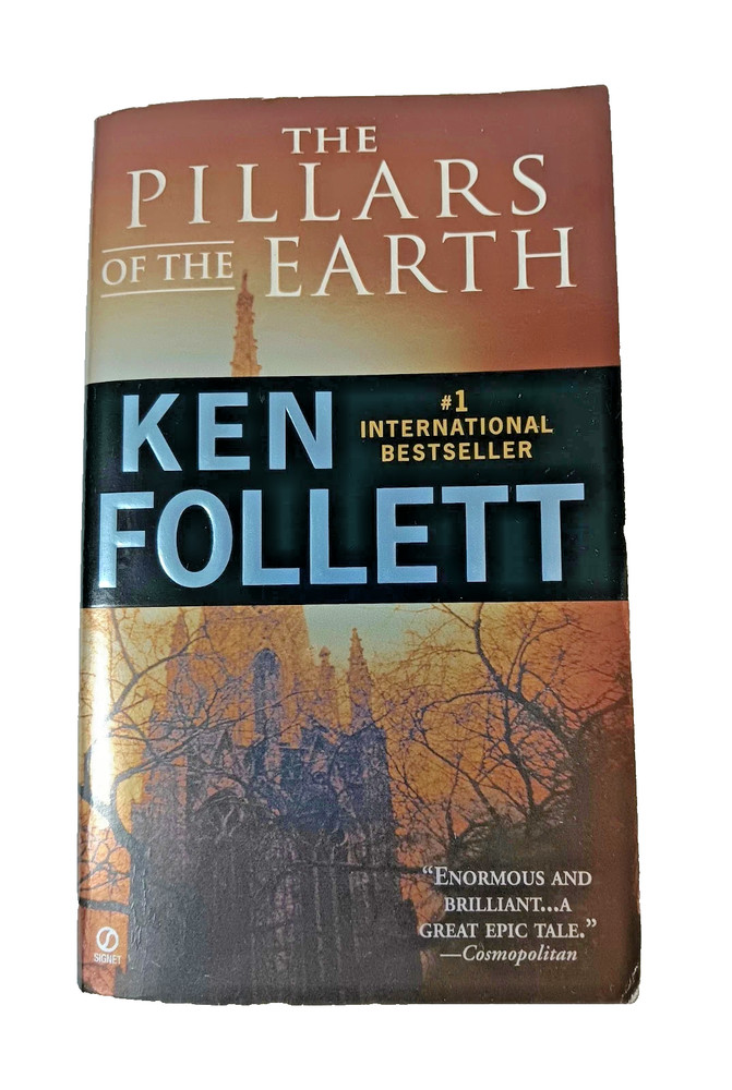 The Pillars of the Earth by Ken Follett Fiction 1989 Paperback Book Pre-owned