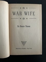 War Wifebook HC Renee Shann 1943 HC