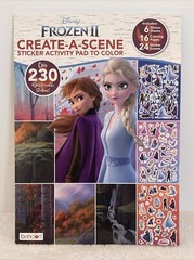 Disney Frozen II Create-A-Scene Sticker Activity Pad To Color