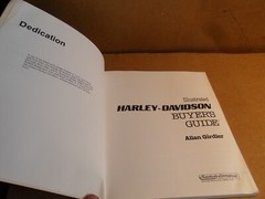 Illustrated HARLEY DAVIDSON Buyer’s Guide by Allan Girdler (1986 Paperback)