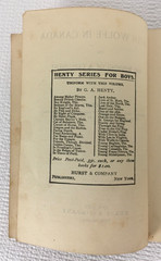 Vintage Book Hardcover With Wolfe In Canada by G A Hently Hurst and Co Publisher
