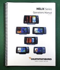 Humminbird Helix 12 Instruction Manual: Full Color 348 Pages & Clear Covers!