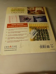 2007, “Window Decor” The Smart Approach by Lisa Lent/Lynn Elliott Paperback Book
