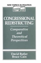 Congressional Redistricting: – Paperback, by Butler David; Cain – Very Good
