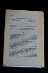 THE CHRONOLOGICAL HISTORY OF THE NEGRO IN AMERICA by Peter M. Bergman, First Ed.