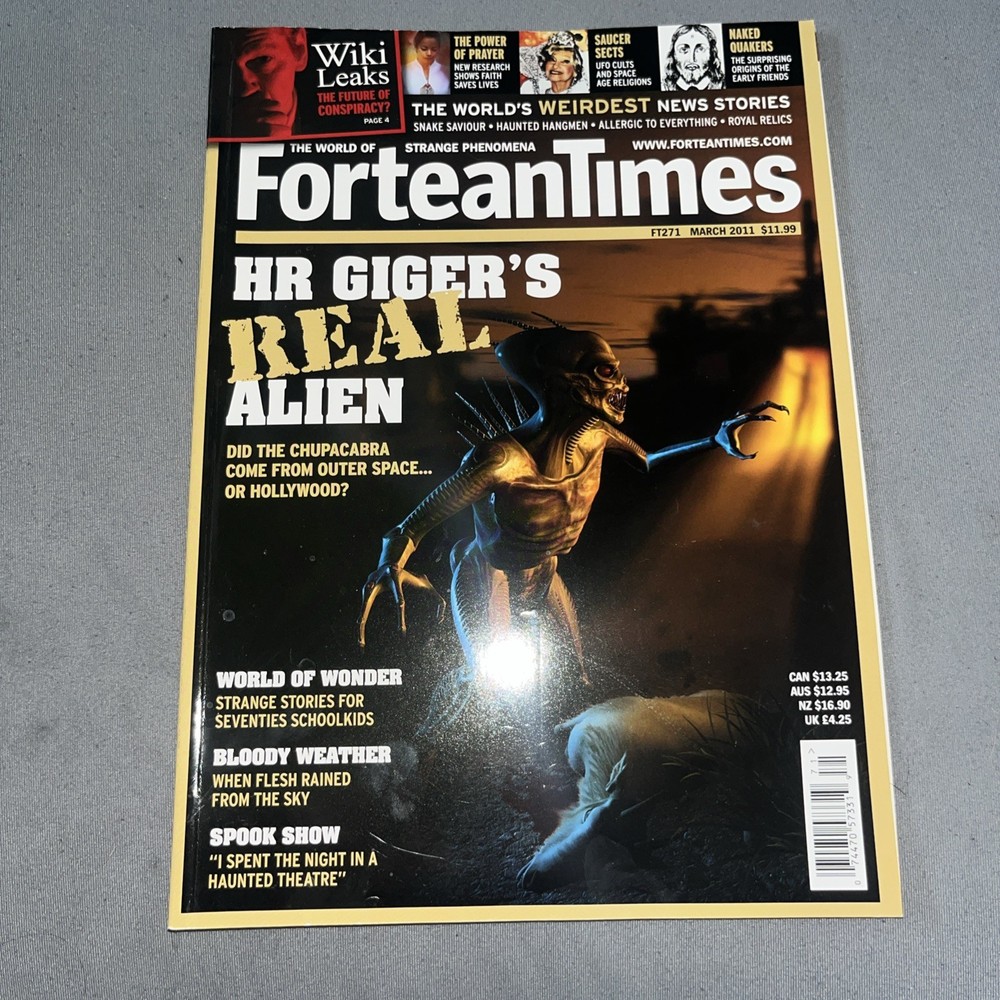 Fortean Times Magazine #271 March 2011 FREE SHIPPING ForteanTimes