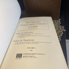 Handling Consumer Credit Cases 2nd Ed – Fonseca & Teachout – 1980 2-Vol Set HC