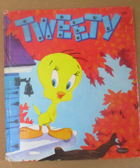 Vintage Looney Tunes Sylvester & Tweety 2 HC Books Plush & PVC Figures