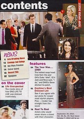 Soap Opera Digest Sept. 30 2013 General Hospital Best Dressed Stars Rena Sofer