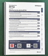 Roland RP750 Owner’s Instruction Manual: 42 Pages & Protective Covers!