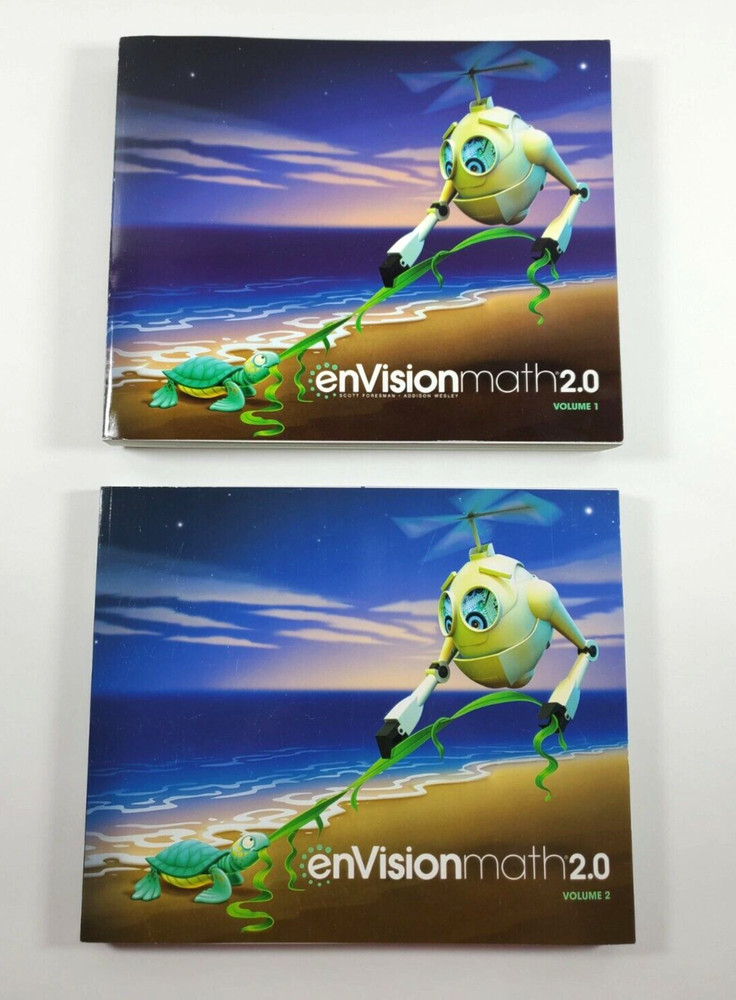 Envision Math 2.0 Grade K Student Workbooks Volumes 1 and 2 Paperback 2017