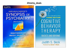 Kaplan & Sadock’s Synopsis 12th Ed PB + Cognitive Behavior HB USA STOCK