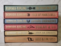 Rudyard Kipling – Folio Society x 6 Books – Just So Stories. Kim. Stalky & Co.