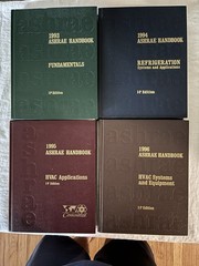 4 ASHRAE HVAC Engineering Reference Handbooks 1993-1996 Fundamentals IP Editions