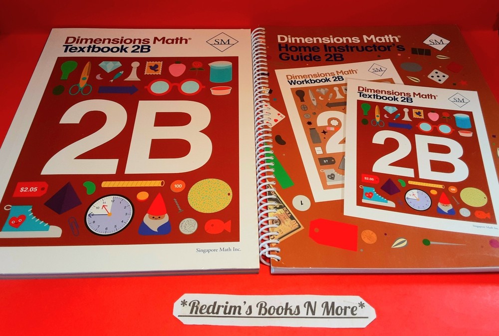 Dimensions Math 2B Textbook w/Instructors Guide 2025 Singapore Math Education