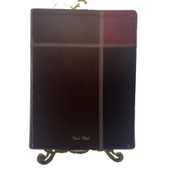 The Message Bible Eugene Peterson Apress Brown Leather Large Print Numbered USA