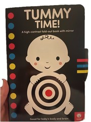 Little Comet Tummy Time! Board Book High-Contrast Fold-Out Mirror Under 2 Years