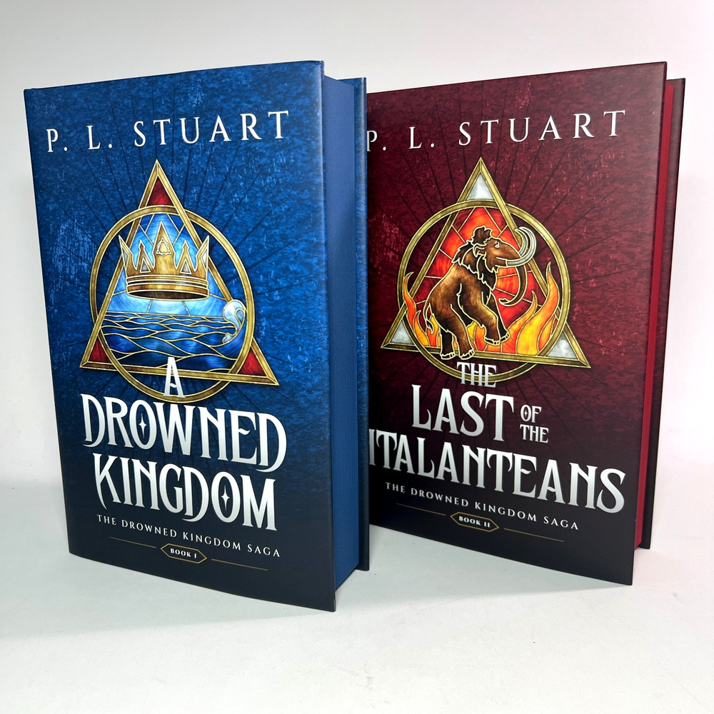 The Drowned Kingdom Saga Books I & II PL Stuart SIGNED 1st Broken Binding Set