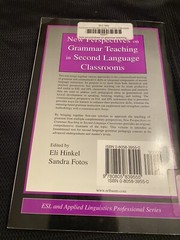 New Perspectives on Grammar Teaching in – Paperback, by Hinkel Eli – Very Good