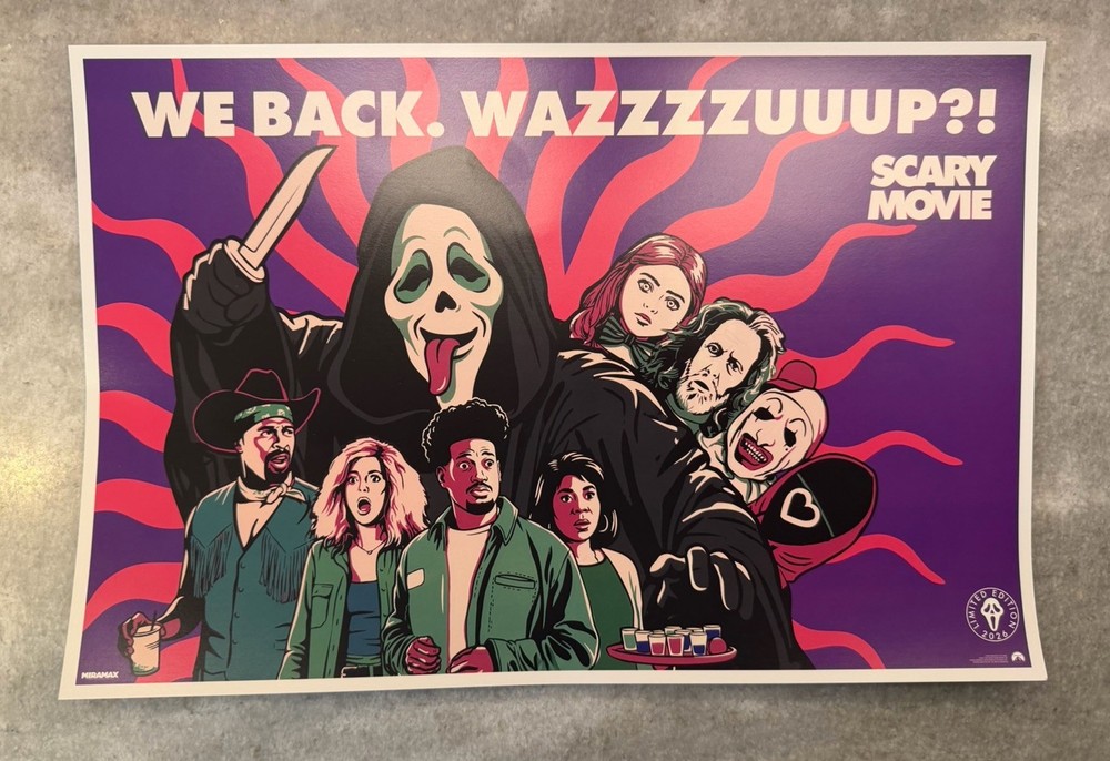 Scary Movie 6 – 12 X 18 AMC Limited Edition PROMO Poster- GHOST FACE- TERRIFIER