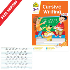 Cursive Workbook Writing Handwriting Practice Tracing Letters Ages 8 to 10 – NEW