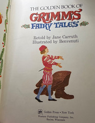 Grimm’s Fairy Tales 1977 Golden Book Deluxe Hardcover Benvenuti Illus 140 Pages