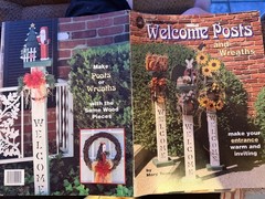 WELCOME POSTS and WREATHS by Mary Teager make your own decorative posts